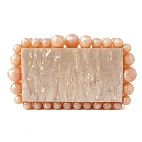 Image of CUXVA Acrylic Evening Clutch Bag for Women Glitter Marble Purse Handbag for Wedding Party Prom