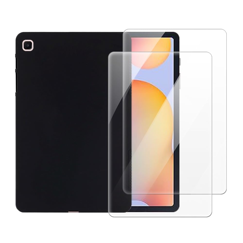 Funda Samsung Tab S6 Lite 10.4 contra roturas de pantalla con vidrio templado negro 8
