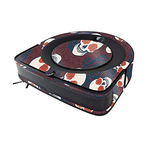 Image of MIGHTY SKINS MightySkins Glossy Glitter Skin Compatible with iRobot Roomba s9 Vacuum - Skulls N Roses | High-Gloss Glitter Finish | Easy to Apply and Change Styles | Made in The USA