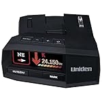 UNIDEN R8 Extreme Long-Range Radar/Laser Detector, Dual-Antennas Front & Rear Detection w/Directional Arrows, Built-in GPS w/Real-Time Alerts, Voice Alerts, Red Light Camera,Speed Camera Alerts,Black