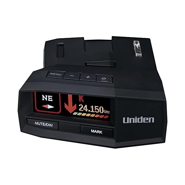 UNIDEN R8 Extreme Long-Range Radar/Laser Detector, Dual-Antennas Front & Rear Detection w/Directional Arrows, Built-in GPS w/Real-Time Alerts, Voice Alerts, Red Light Camera and Speed Camera Alerts