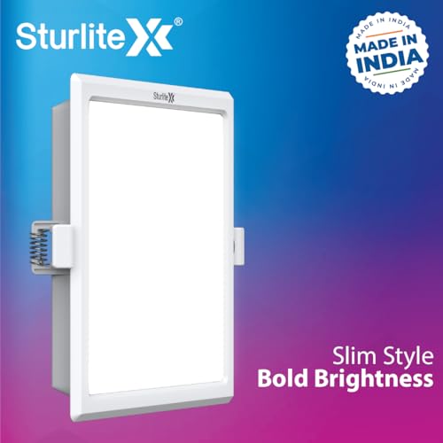 Image of Sturlite Dex 22W Square LED Downlight| Cool White Color Temperature| 2200 Lumens with CRI Tech for Various Ceiling Types and Rooms - (Pack of 2)