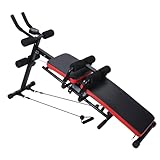 Juebueix All-in-One Ab Workout Bench, Ab Machine for Home Gym, Ab Workout Bench for Home Gym, Multi-Functional Adjustable Ab Crunch Machine, Ab Exercise Equipment for Abs Core Exercise Equipment (8 IN1 Training Bench)