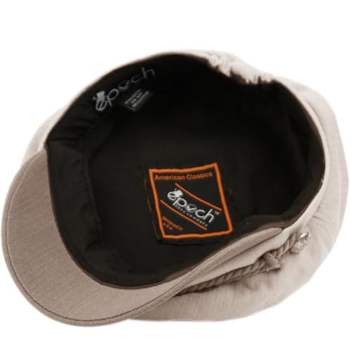 Image of EPOCH Men's Summer Cotton Greek Fisherman Sailor Fiddler Driver Hat Flat Cap