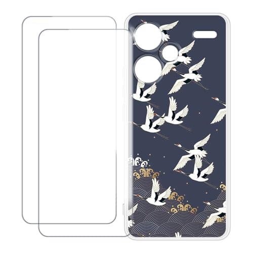 UOGNADGD Xiaomi Redmi Note 13 Pro+ 5G �Ƃ̌݊������� �J�X�^���J���t���P�[�X�{�����K���X�ی�t�B����2���t�� ? �Ռ��z�������h�~ (����)