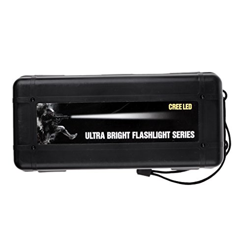 Homyl 2 peças para ambientes externos herméticos estojo de armazenamento de sobrevivência lanterna c