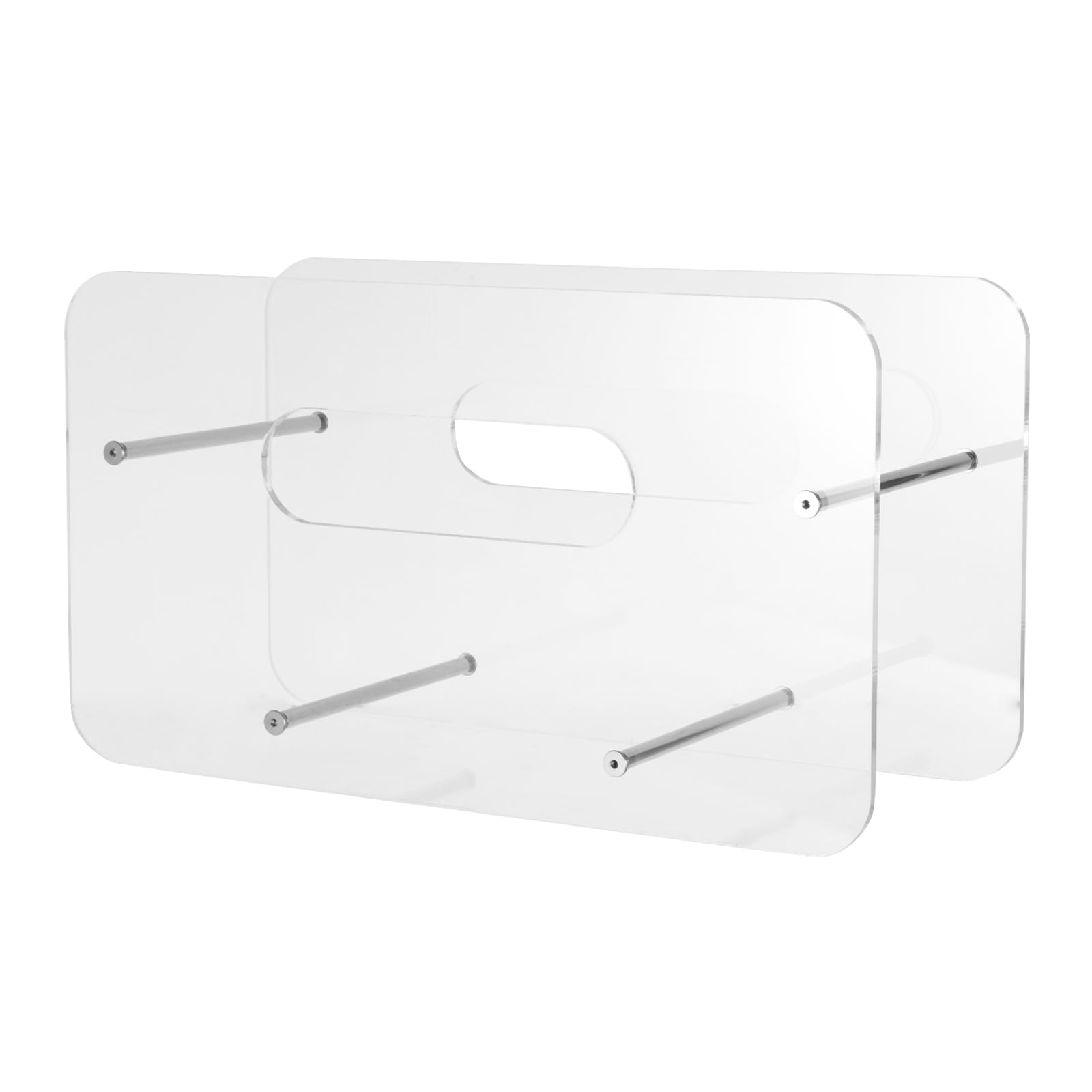 Organisateur porte-assiettes acrylique pour rangement assiettes rondes carrées