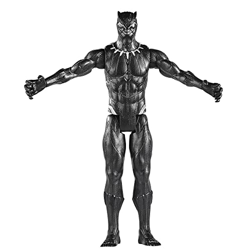 Avengers Marvel Titan Hero Series Collectible 30-cm Black Panther Action Figure, Toy for Ages 4 and Up