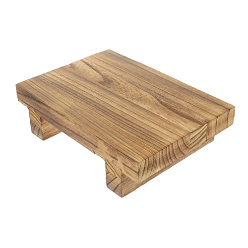 Operitacx Sgabello in Legno Piccolo Poggiapiedi in Legno Per Soggiorno Sgabello Per Ragazza Semplice e Interni