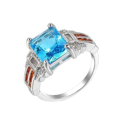 Party Jewelry Girl S Women Ring Gem Charms 925 Elegante Topaz Ring