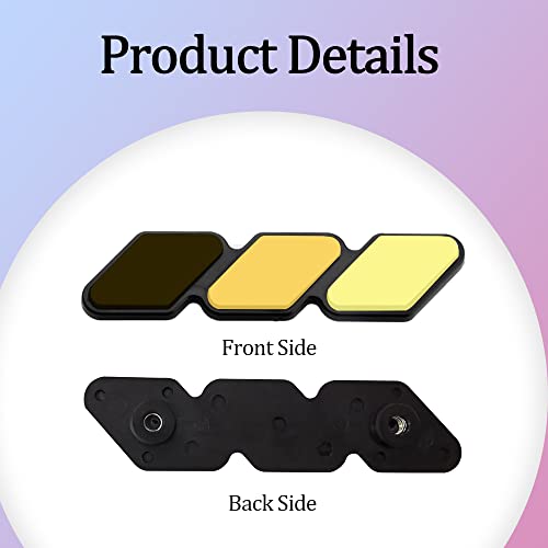 Image of Grille Decor Badge, Tri-Color Grille Insert Trims | Tri-Color Grille Badge Emblem Decoration Accessories Car Truck Label Fit for Most Vehicles