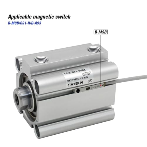 Cylindre compact CQ2B100 pour optimiser l'espace de vos machines avec une course de 100mm