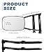 UNLRAE Tow Mirrors,Mirror Extenders for Towing,Universal Clamp-On 360 Degree Rotation Adjustable Trailer Mirrors for Towing,Applicable to the Rearview Mirror of Most Cars,Trucks,and Trailers