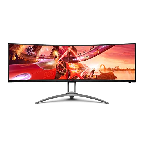 Aoc Agon Ag493Ucx 49 Inches Curved Immersive Gaming Monitor Dual Qhd 5120 X 1440 @ 120Hz (Renewed) #TOP17