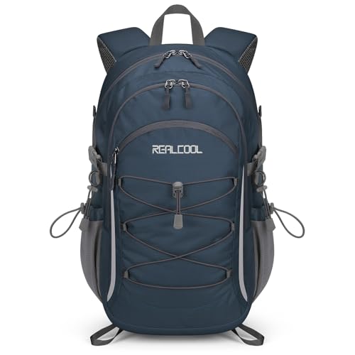 RealCool Hiking Backpack for Men Women,20L Lightweight Waterproof Travel Camping Backpack Hiking Daypack for Cycling Running,Blue