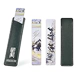 Wooden Bookmarks for Women & Men | Handmade Racing Horse Design | Perfect Gift for Students, Teachers, Book Lovers w/Leather Case (Office Product)