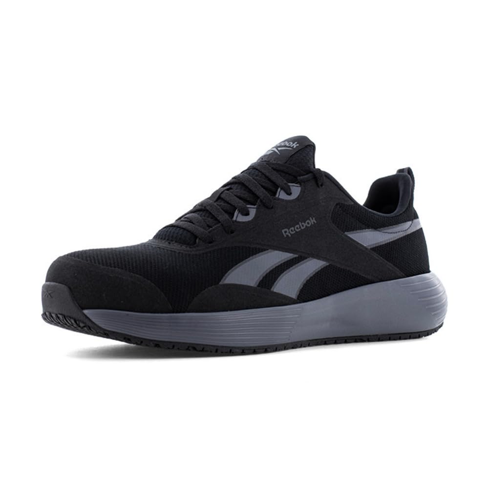 Reebok Work Men's Lite Plus 4 Composite Toe Athletic Work Shoe Black/Grey - RB5102