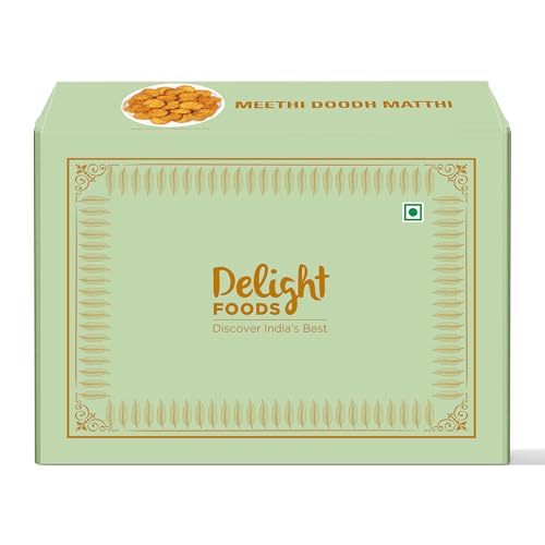 Image of Delight Foods Meethi Doodh Mathri (300g) | Milk Mathri | Ready to Eat Evening Tea Time Snacks | Healthy | Crispy Indian Sweet Snacks