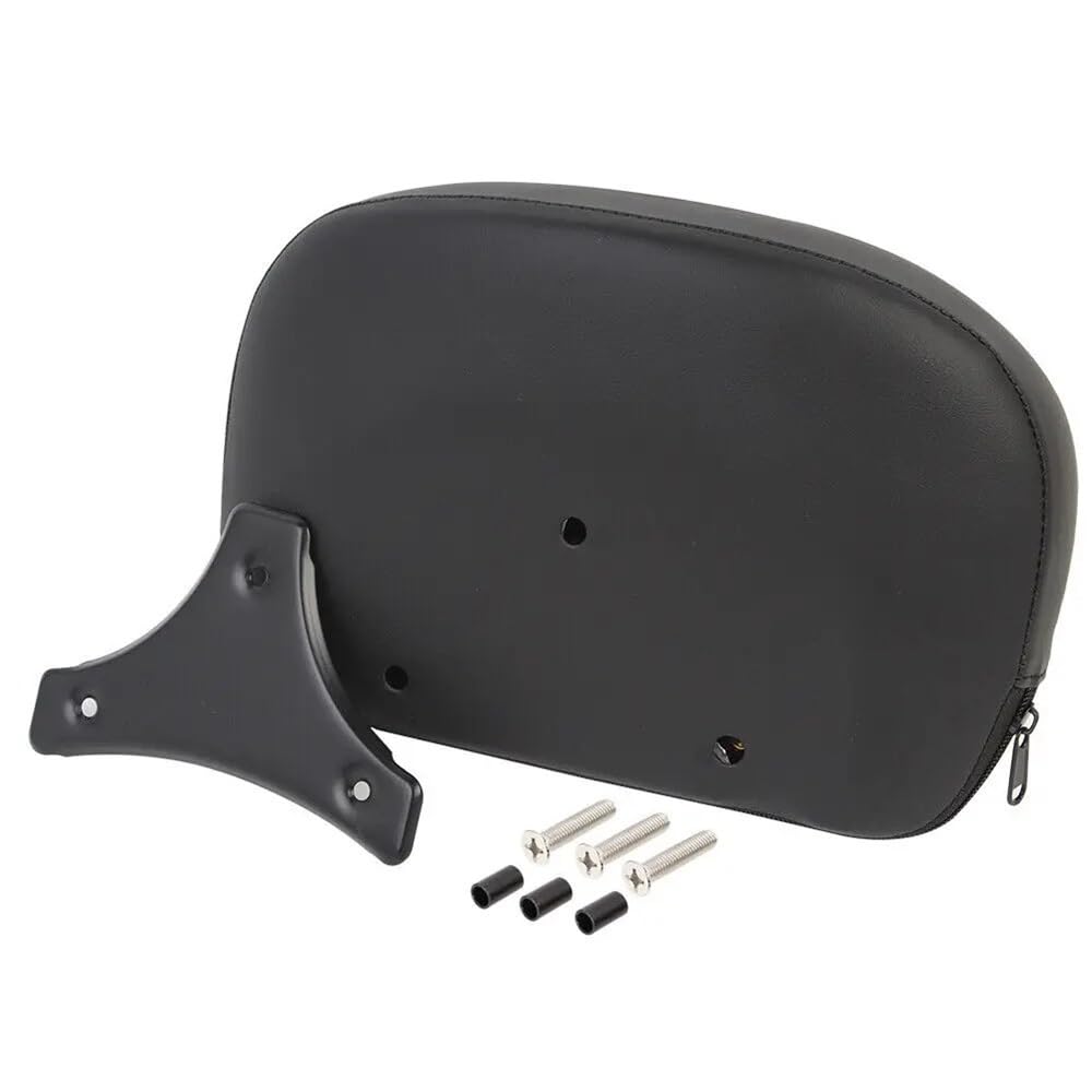 Coussin de dossier moto finition noire avec support pour Softail FLSL