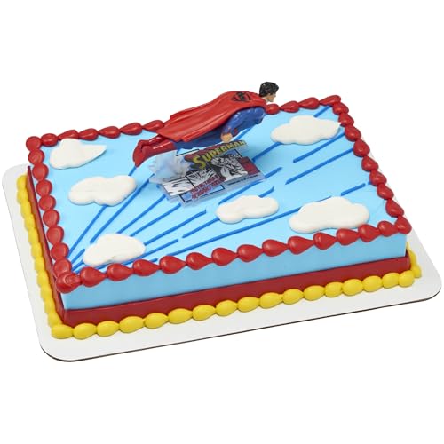 Superman Man Of Steel Cake Topper Superhero Flying Superman Cake Decoration Food Safe Birthday Cake Decoration