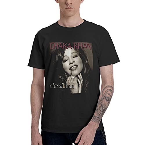 XZTXNL Chaka Khan Men s Short Sleeve Casual T-Shirt Black