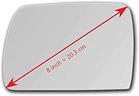 Vista 2 de Comprueba el tamaño: nuevo espejo de repuesto con adhesivo de tamaño completo para BMW X5 2000-2006, vista lateral izquierda izquierda izquierda