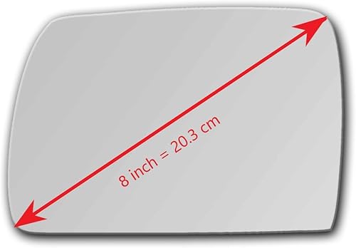 Miniatura 2 de Comprueba el tamaño: nuevo espejo de repuesto con adhesivo de tamaño completo para BMW X5 2000-2006, vista lateral izquierda izquierda izquierda