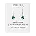 Produktbild Tropfenohrringe aus May Birthstone mit österreichischen Smaragd-Kristallen kreiert