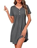 robe-pull grise col roulé mailles torsadées Occasions Applicables: La chemise de nuit courte pour femme peut être portée toute l'année. Il peut être utilisé comme pyjama et comme tenue décontractée. C'est un choix idéal pour les loisirs à la maison : dormir, sortir, marcher, etc