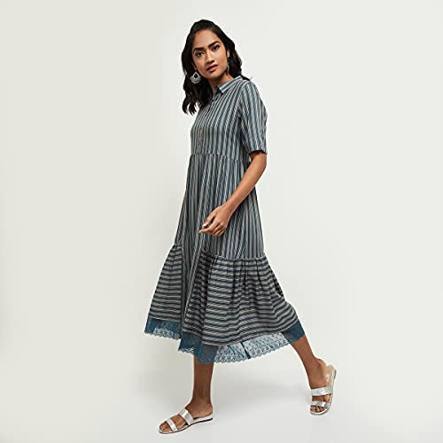 Image of Max Women's Rayon Shirt Maxi Dress