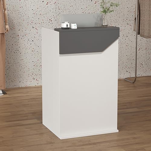 Comptoir de réception moderne en bois pour salon et bureau chic
