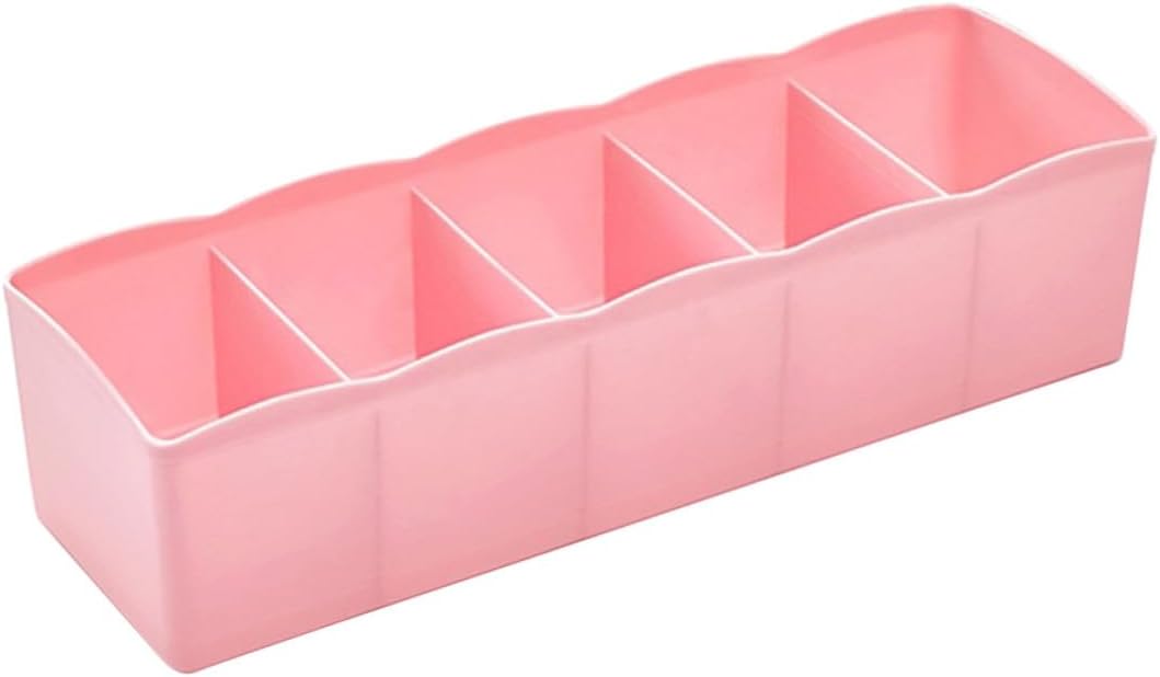 SOIMISS Pink PP Stackable Drawer Organizer with Five Compartments