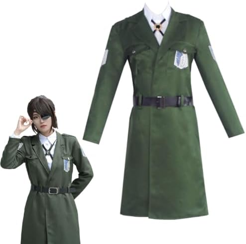 Shingeki no Kyojin Season 4 Cosplay Costume Anime Investigation Corps Cloak  Uniform Green Long Trench Coat Halloween : Amazon.sg: Fashion