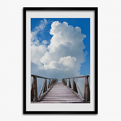 Tableau moderne Route vers le paradis 50x70 cm avec cadre MDF Tulup