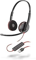 Plantronics Blackwire C3220 Stereo Wired UC Headset with Noise-Canceling Mic - Lightweight Over-Ear for Calls & Music