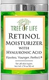 Tree of Life Retinol Facial Moisturizer | Renewing Face Cream with Botanical Hyaluronic Acid, 2 fl oz