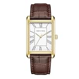 Roberto Marino RM2702 Men’s Luxury Watch – Japanese Quartz, Leather Strap, White Dial, 3 ATM Water Resistant