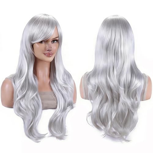 IMISSU 70cm�����O�w�A�E�H�[�^�[�E�F�[�u�E�B�b�O�O���R�X�v���R�X�`���[���E�B�b�O (�V���o�[�z���C�g)