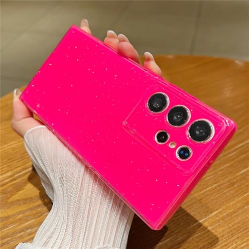 Coque paillettes Samsung S24 fluorescente pour soirée