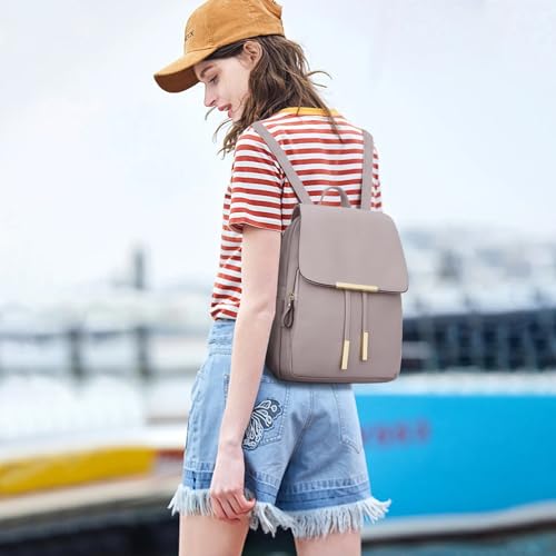 Image of KKXIU Trendy Leather Backpack Purse for Women and Ladies Shoulder Travel Daypacks Bags (A-Pink)