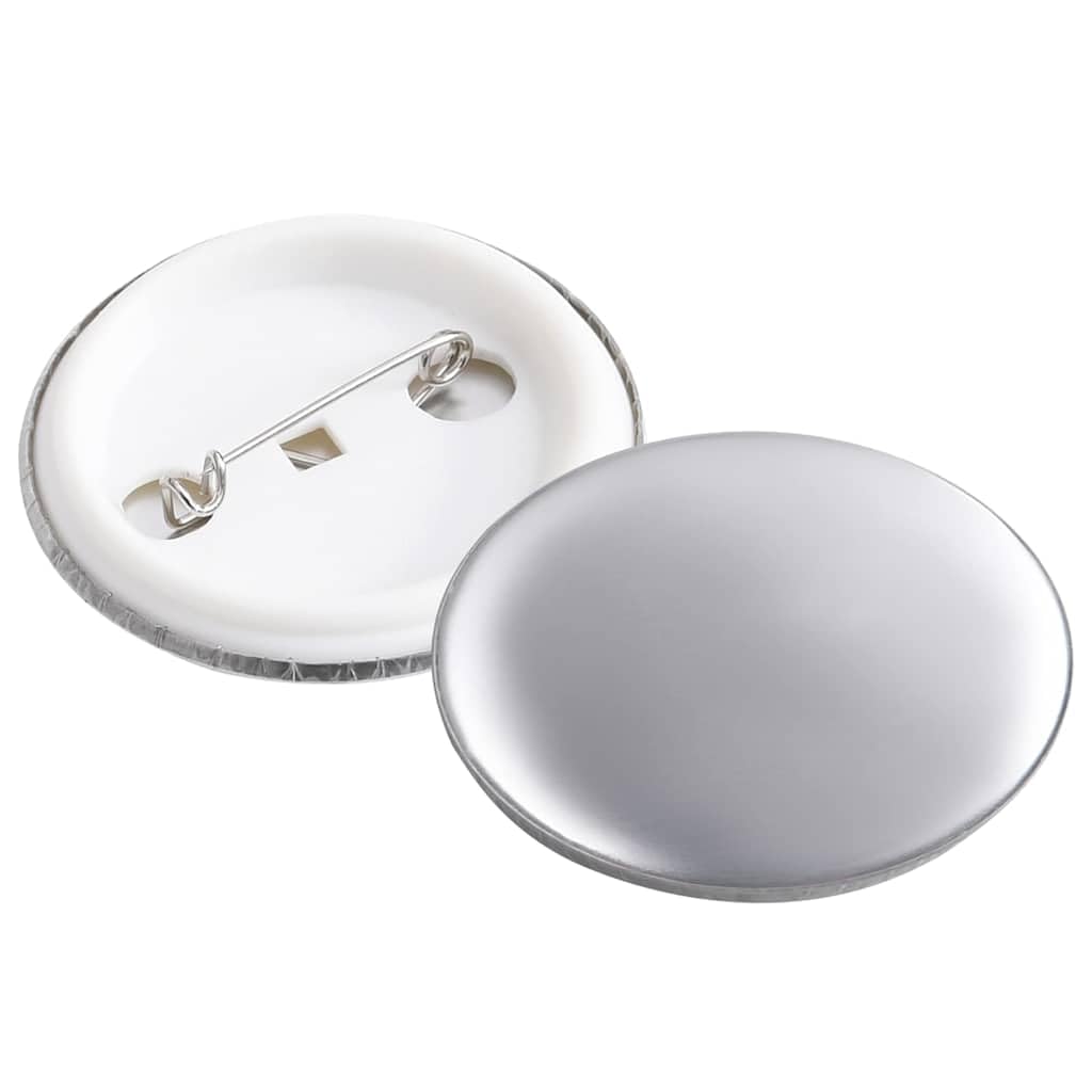 Ansteck-Buttons 500 Sets 37 mm DIY Namensschilder Rund Rohlinge