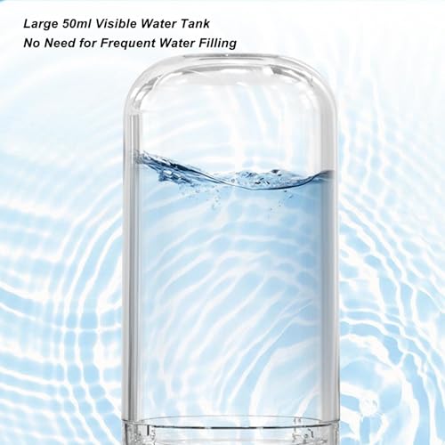 Nano Facial Handlicher Nebelsprüher, Feuchtigkeitsspendendes Make-up und Feuchtigkeitsspendender Zerstäubung Befeuchter für die Hautpflege (BLACK)