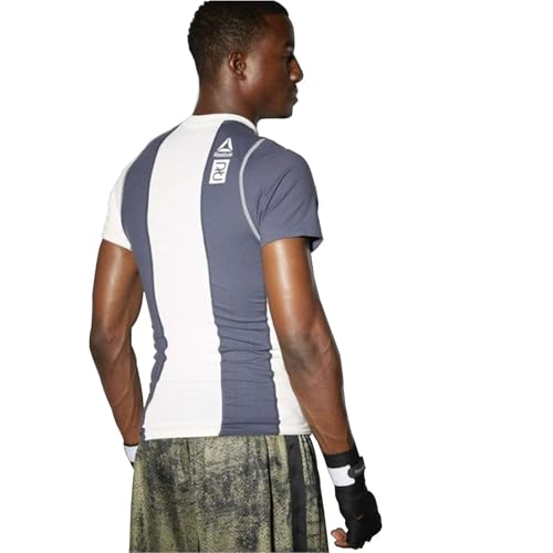 Rashguard Reebok Men's Combat Training evita rozaduras en el gimnasio camiseta gris S 2