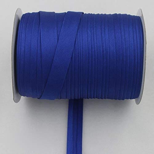 Ribbons - Polyester 5/8"(15mm) Satin Bias Tape Bias Binding Solid Color For DIY Garment Sewing And Trimming 25yard/roll (18 royal blue 15mm)