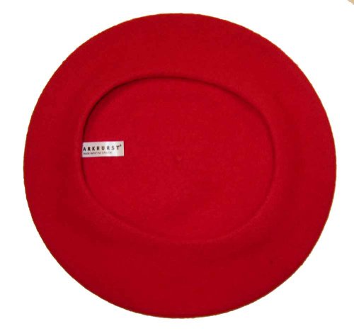 Classic Wool Beret By Parkhurst, Red #TOP29