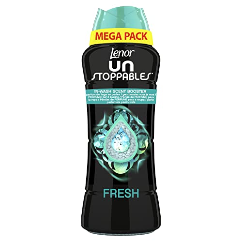 Lenor Profumatore Bucato Perle Profumate Lavatrice, Unstoppables Fresh, Maxi Confezione Da 570G, Freschezza Non-Stop Per Il Bucato (Fino A 12 Settiman