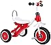 NUBAO Tricycle Bébé évolutif Tricycle pour Enfants Chariot Chair de Bicyclette pédale Tricycle de 2-5 Ans avec Musique et lumière de lumière (Color : Red)