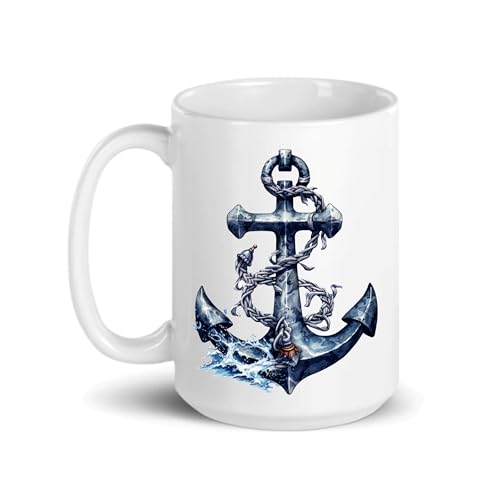 C M Anchor Decor Ceramic Mug