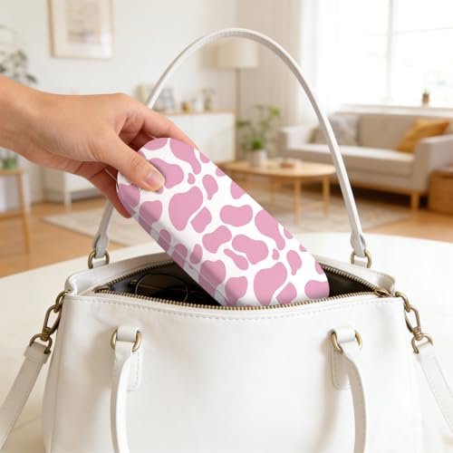 Image of Glasses Case Hard Shell,Portable Protective Eyeglasses Case, Eyeglass Holder Box with Cleaning Cloth,for Women Men