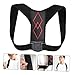 Baluue Adjustable Posture Corrector Belt for Back Support Breathable PU Leather Sitting Posture Brace with Flexible Fit for Men and Women Invisible Humpback Correction Trainer